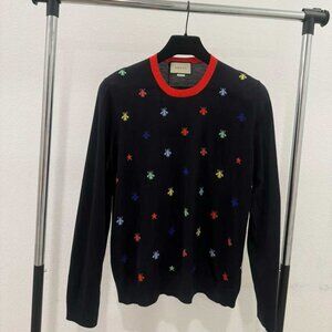 NWT Authentic Gucci Bee Accent Pullover